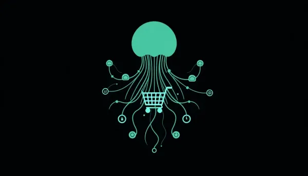 Medusa.js headless e-commerce architecture illustration