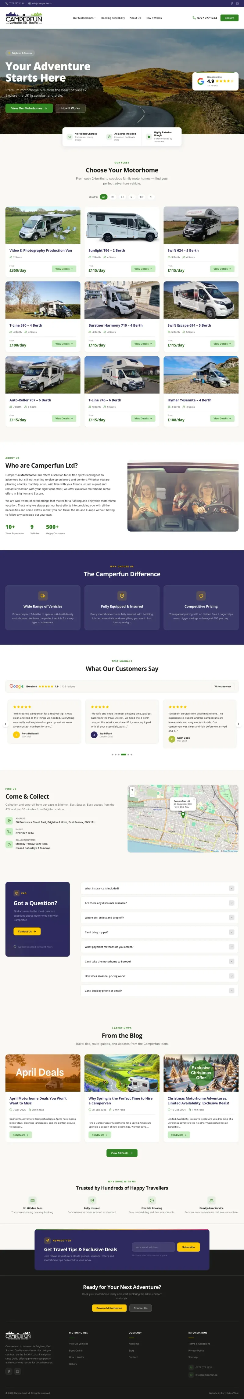 CamperFun website screenshot