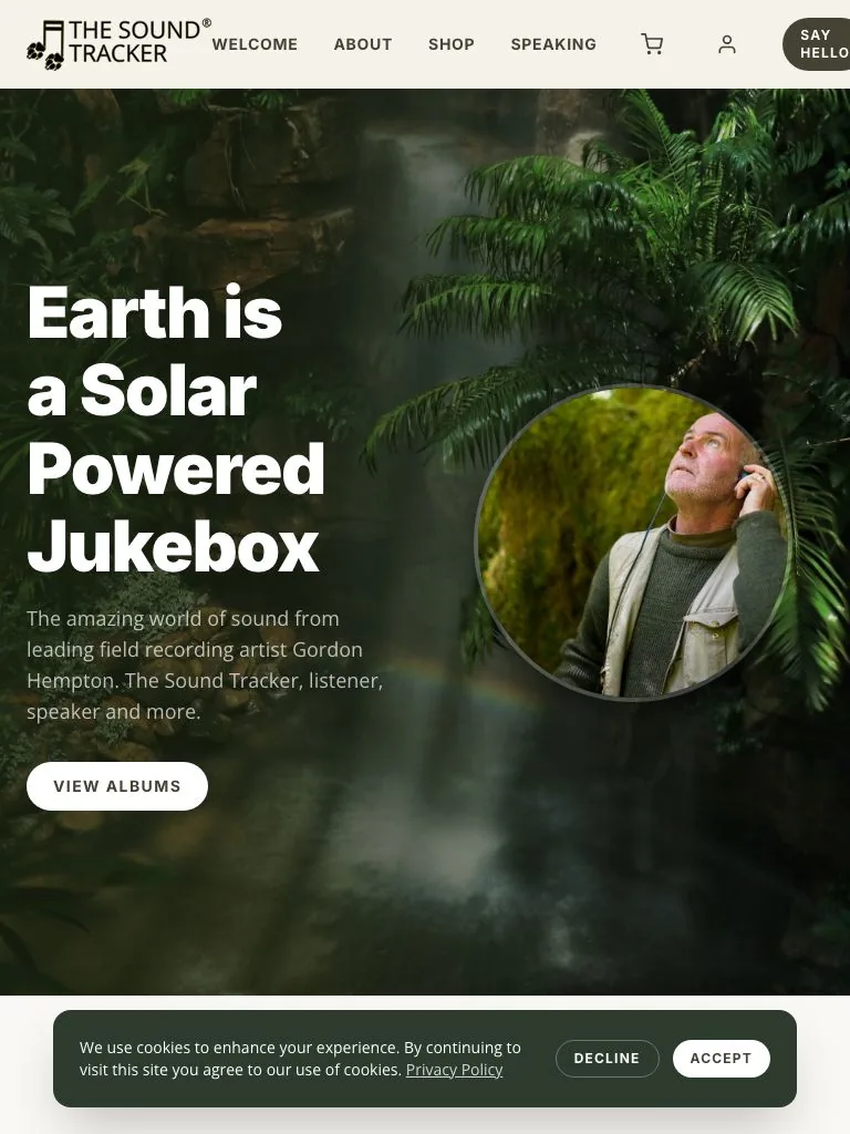 Soundtracker tablet view